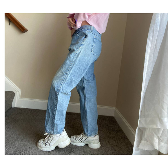 vintage y2k light wash Riders jeans, petite 12 (fits like a 30/31 S) - Picture 1 of 11
